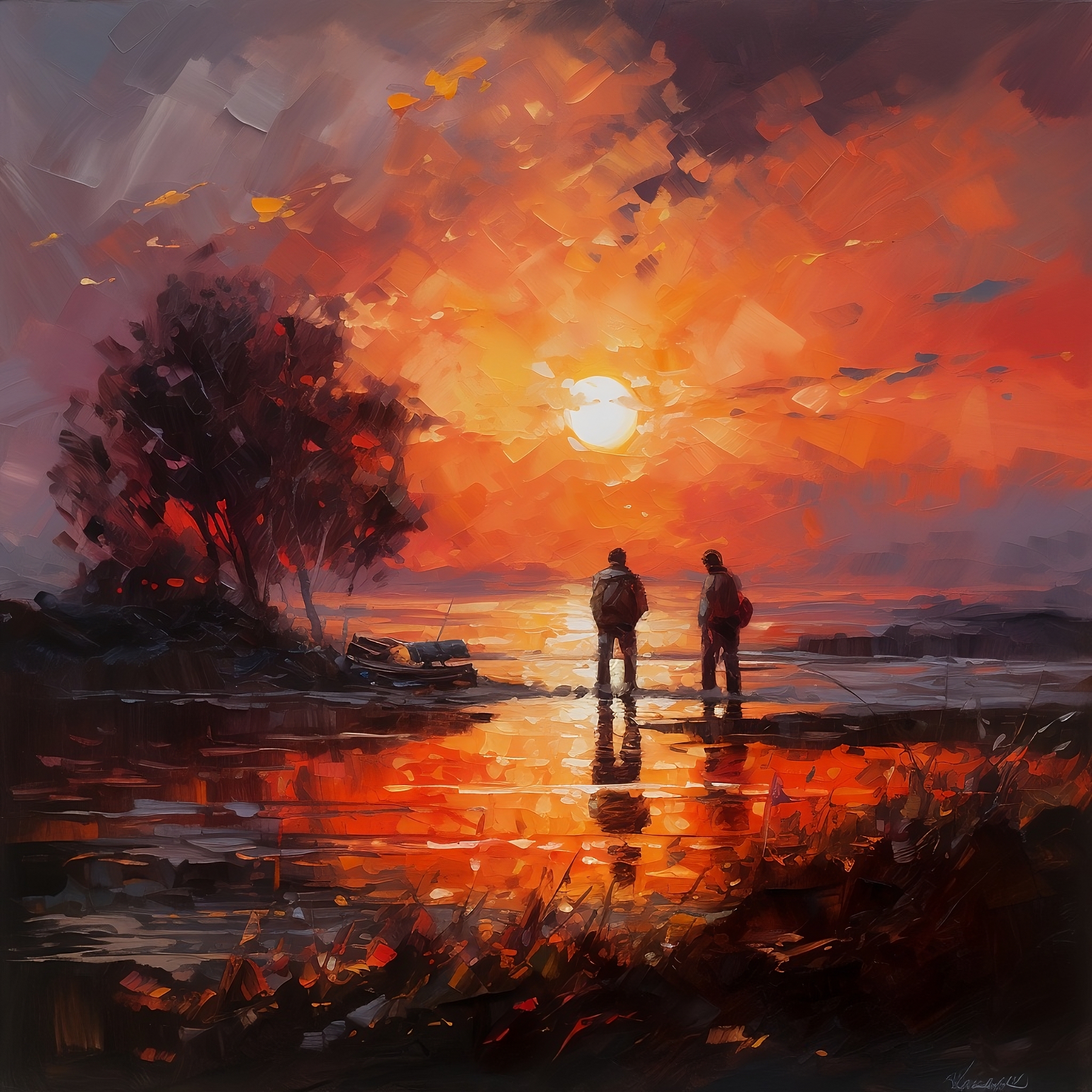 Zonsondergang avond - Afbeelding 2